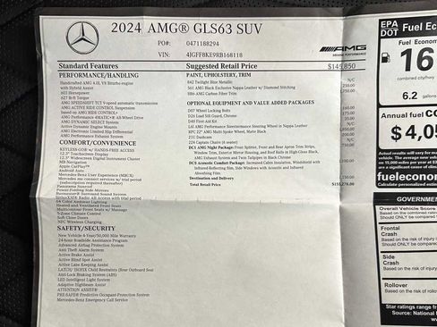 Used 2024 Mercedes-Benz GLS 63 AMG 4MATIC image 50