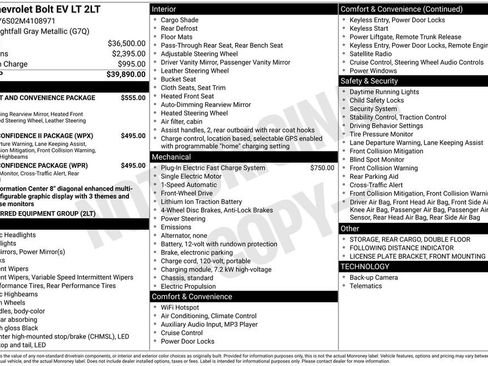 Certified 2021 Chevrolet Bolt LT image 4