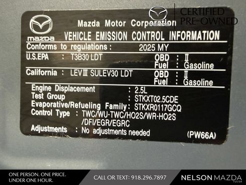 Certified 2025 MAZDA CX-5 Carbon Edition AWD/4WD image 55