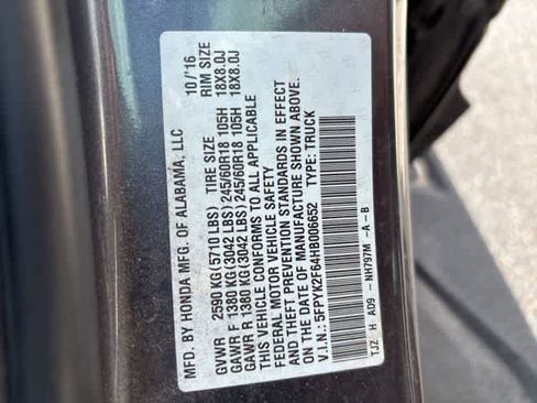 Used 2017 Honda Ridgeline RTL-T image 22