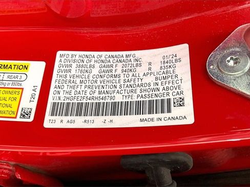 Certified 2024 Honda Civic Sport image 32