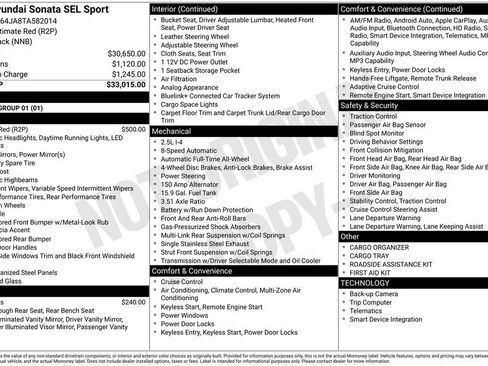 New 2026 Hyundai Sonata SEL AWD/4WD image 4