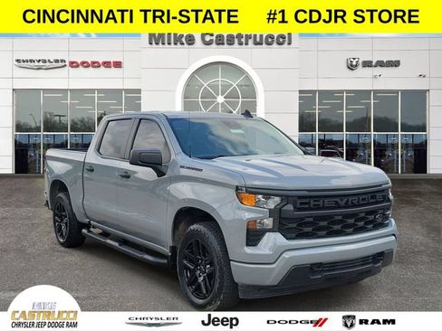 Used 2024 Chevrolet Silverado 1500 Custom w/ Turbomax Blackout Package AWD/4WD image 1