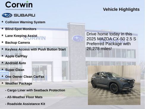 Used 2025 MAZDA CX-50 AWD 2.5 S w/ Weather Package image 6