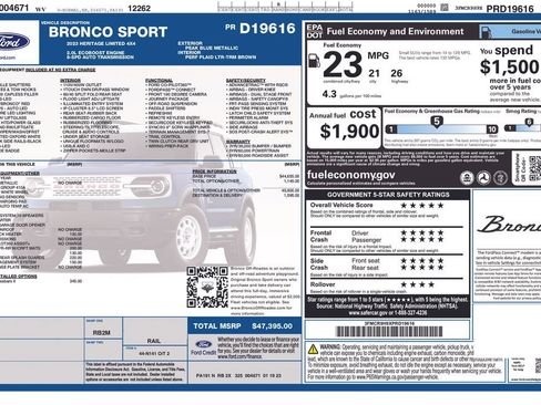 Used 2023 Ford Bronco Sport Heritage Limited image 6