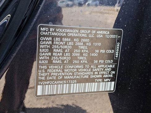 Used 2022 Volkswagen Atlas SE w/ Black Wheel Package image 25