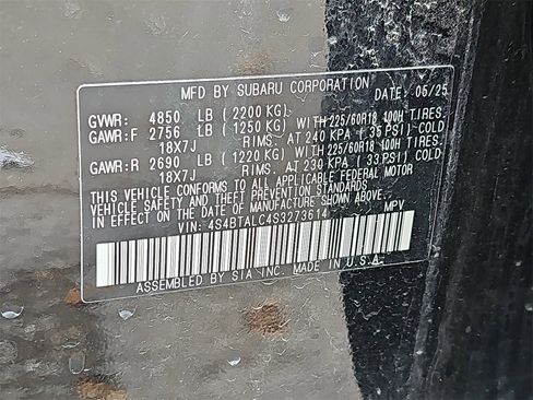 Certified 2025 Subaru Outback Onyx Edition image 42