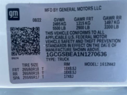 Used 2022 Chevrolet Colorado W/T w/ Custom Special Edition RWD image 26