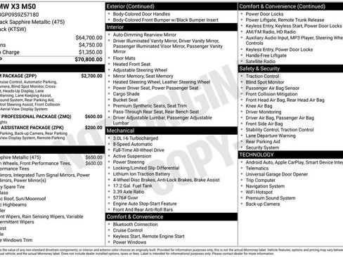 Certified 2025 BMW X3 M50 w/ Premium Package image 31