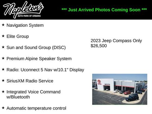Used 2023 Jeep Compass Limited w/ Elite Group AWD/4WD image 1