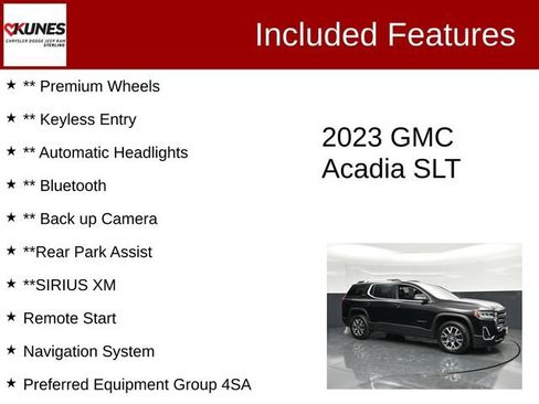 Used 2023 GMC Acadia SLT AWD/4WD image 3