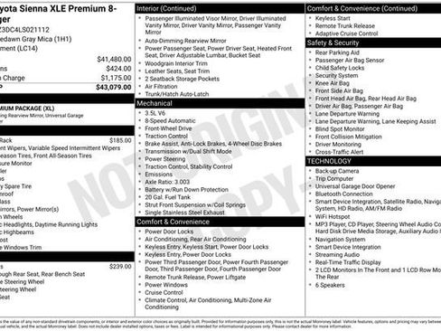 Used 2020 Toyota Sienna XLE Premium image 5