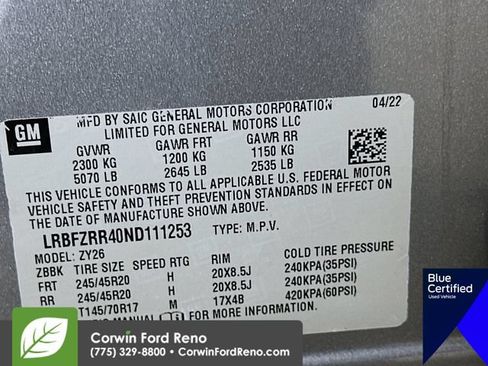 Used 2022 Buick Envision Avenir w/ Safety Package FWD image 37