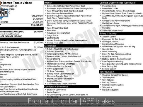 Used 2024 Alfa Romeo Tonale Veloce w/ Premium Interior Package image 15