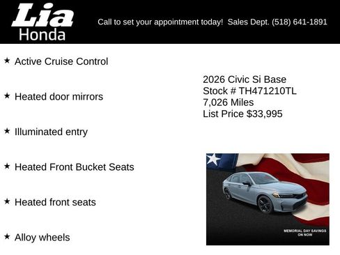 Used 2026 Honda Civic Si image 7
