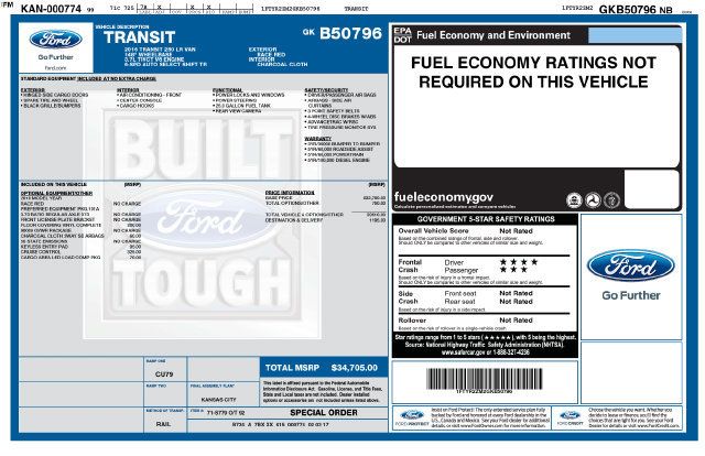 Used 2016 Ford Transit 250 148 Low Roof RWD image 33