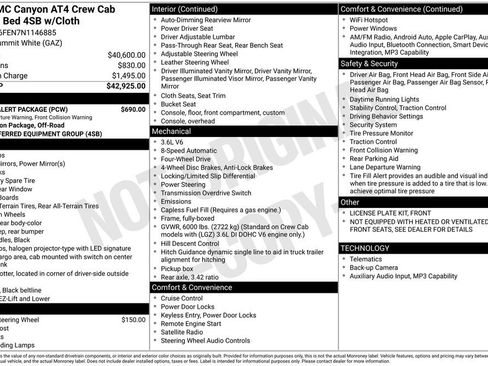 Used 2022 GMC Canyon AT4 w/ Driver Alert Package AWD/4WD image 34