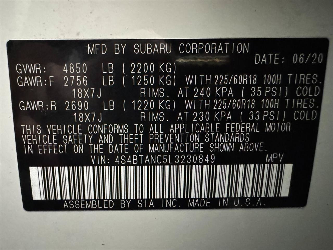 Used 2020 Subaru Outback Limited AWD/4WD image 32
