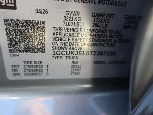 New 2026 Chevrolet Silverado 1500 High Country w/ Technology Package AWD/4WD image 36