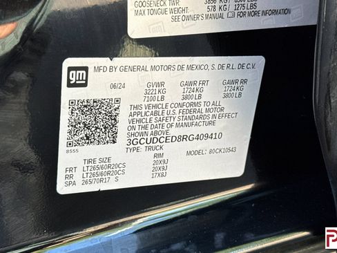 Certified 2024 Chevrolet Silverado 1500 Custom Trail Boss AWD/4WD image 34