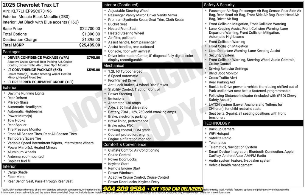 Used 2025 Chevrolet Trax LT w/ Driver Confidence Package FWD image 25