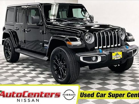 Used 2022 Jeep Wrangler Unlimited Sahara 4xe w/ Cold Weather Group image 1