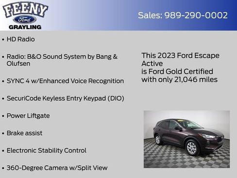 Used 2023 Ford Escape Active w/ Tech Pack #2 AWD/4WD image 20