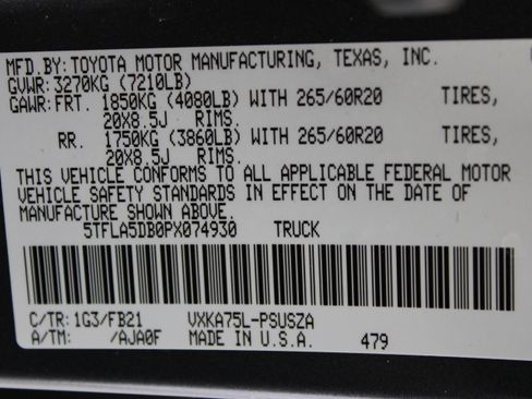 Used 2023 Toyota Tundra SR5 AWD/4WD image 38