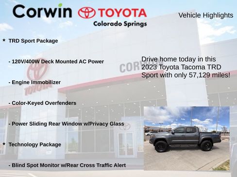 Used 2023 Toyota Tacoma TRD Sport AWD/4WD image 7