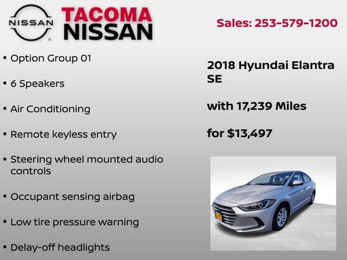 Used 2018 Hyundai Elantra SE image 6