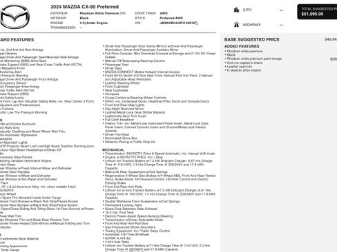 Used 2024 MAZDA CX-90 Plug-In Hybrid w/ Preferred image 5