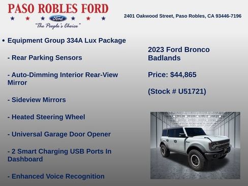 Used 2023 Ford Bronco Badlands AWD/4WD image 12