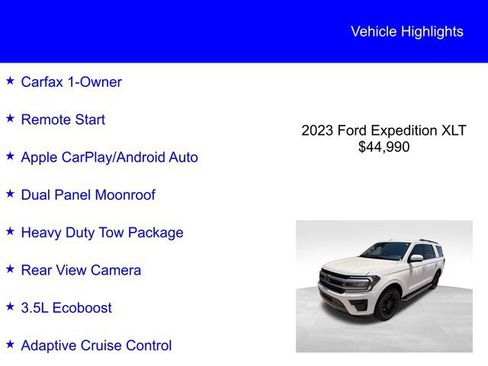 Used 2023 Ford Expedition XLT AWD/4WD image 2