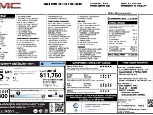 Used 2024 GMC Sierra 1500 AT4X AWD/4WD image 2