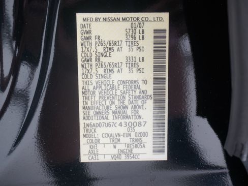 Used 2007 Nissan Frontier LE RWD image 26
