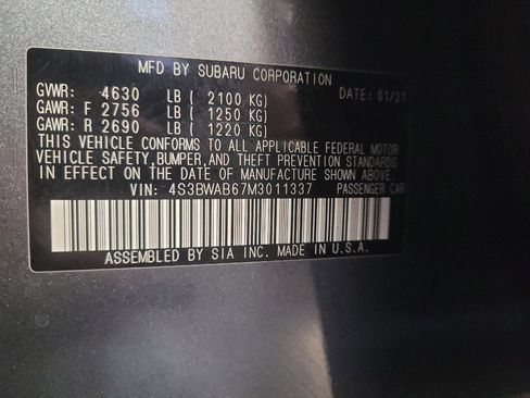 Used 2021 Subaru Legacy w/ Popular Package #1 AWD/4WD image 33