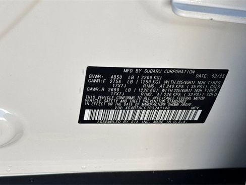 Used 2025 Subaru Outback Premium w/ Popular Package #1A image 33