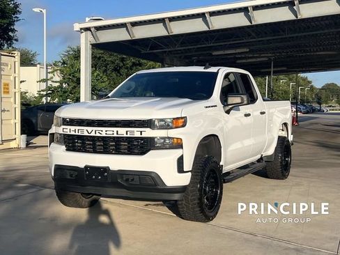 Used 2021 Chevrolet Silverado 1500 Custom w/ LPO, Dark Essentials Package RWD image 1