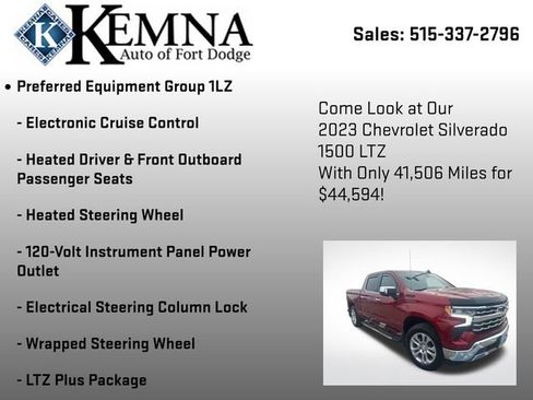 Used 2023 Chevrolet Silverado 1500 LTZ w/ Technology Package image 15