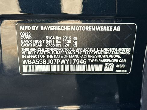 Used 2023 BMW 540i w/ M Sport Package RWD image 27