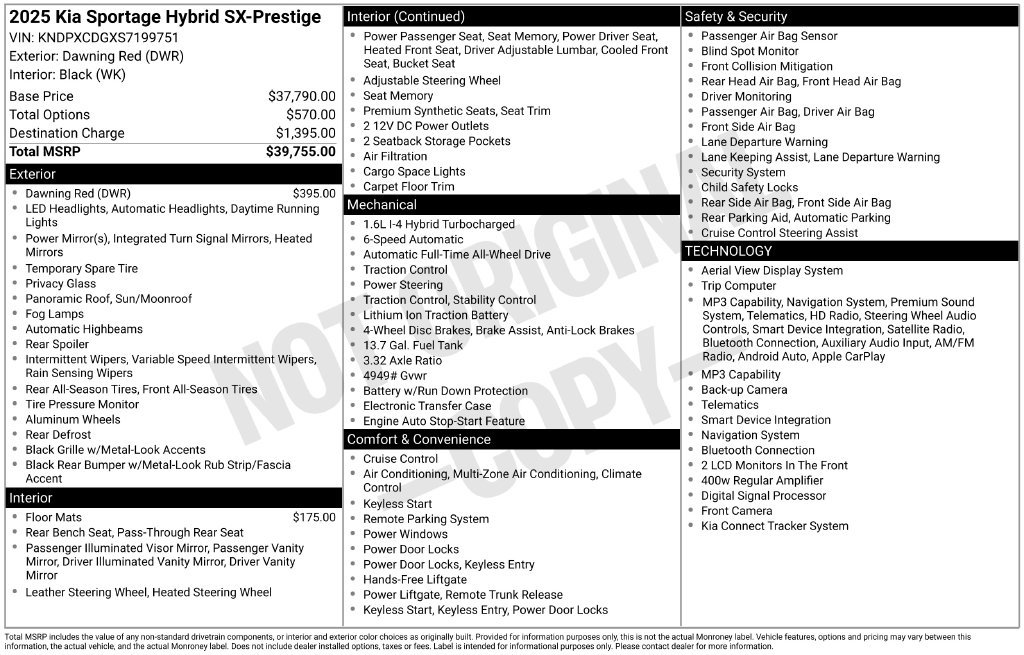 Used 2025 Kia Sportage SX Prestige AWD/4WD image 2