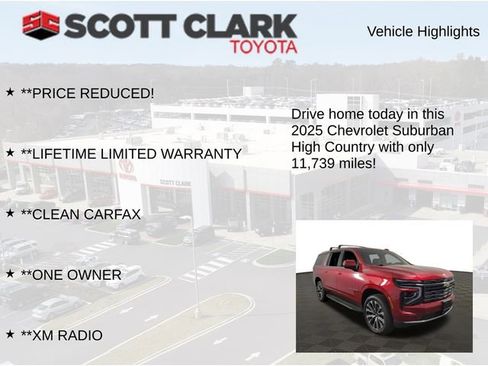 Used 2025 Chevrolet Suburban High Country AWD/4WD image 7