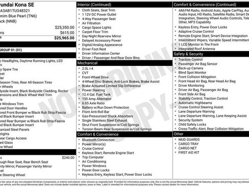 New 2026 Hyundai Kona SE image 37