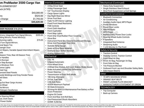 Used 2021 RAM ProMaster 3500 image 35