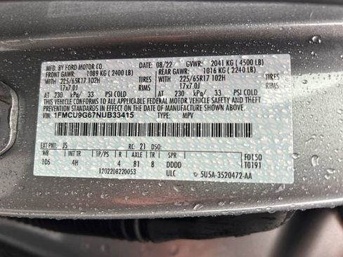 Certified 2022 Ford Escape SE w/ Convenience Package image 26