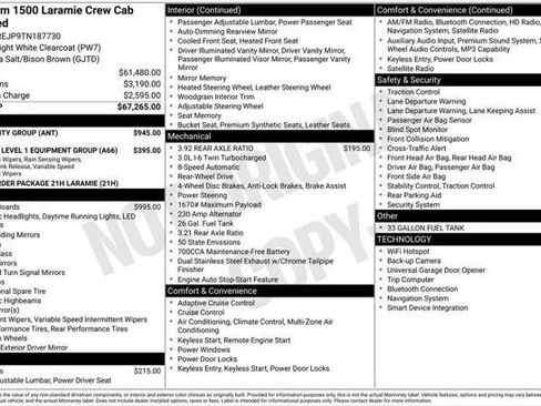 Certified 2026 RAM 1500 Laramie w/ Bed Utility Group RWD image 8