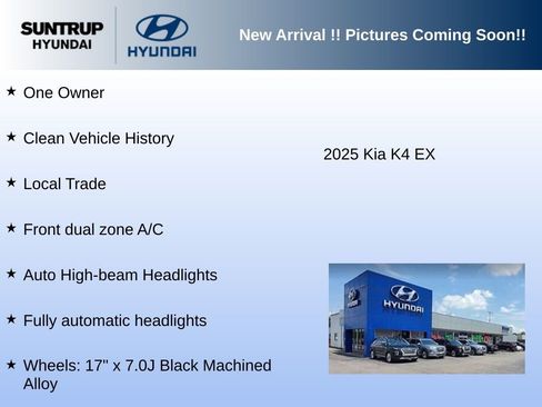 Used 2025 Kia K4 EX FWD image 2