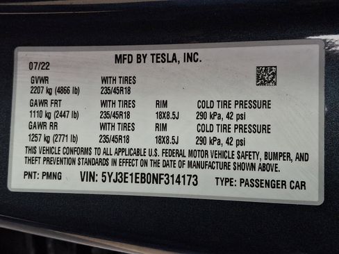 Used 2022 Tesla Model 3 Long Range image 24