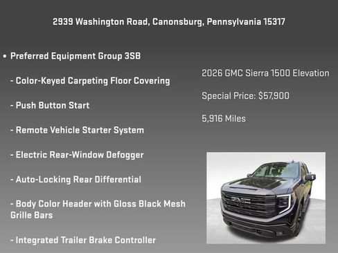 Certified 2026 GMC Sierra 1500 Elevation w/ Elevation Premium Package AWD/4WD image 8