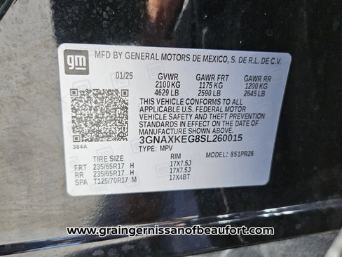 Used 2025 Chevrolet Equinox ACTIV w/ Safety and Technology Package FWD image 7